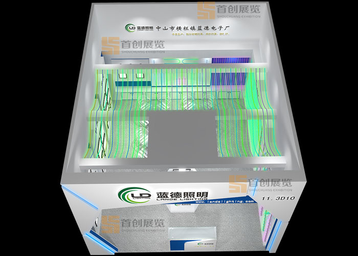 蓝德电子 光电照明展台装修(图3)